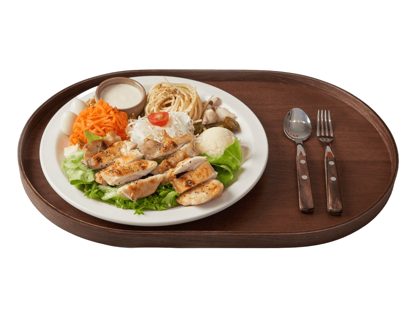 수비드 닭다리살 스테이크 샐러드 - chiken leg