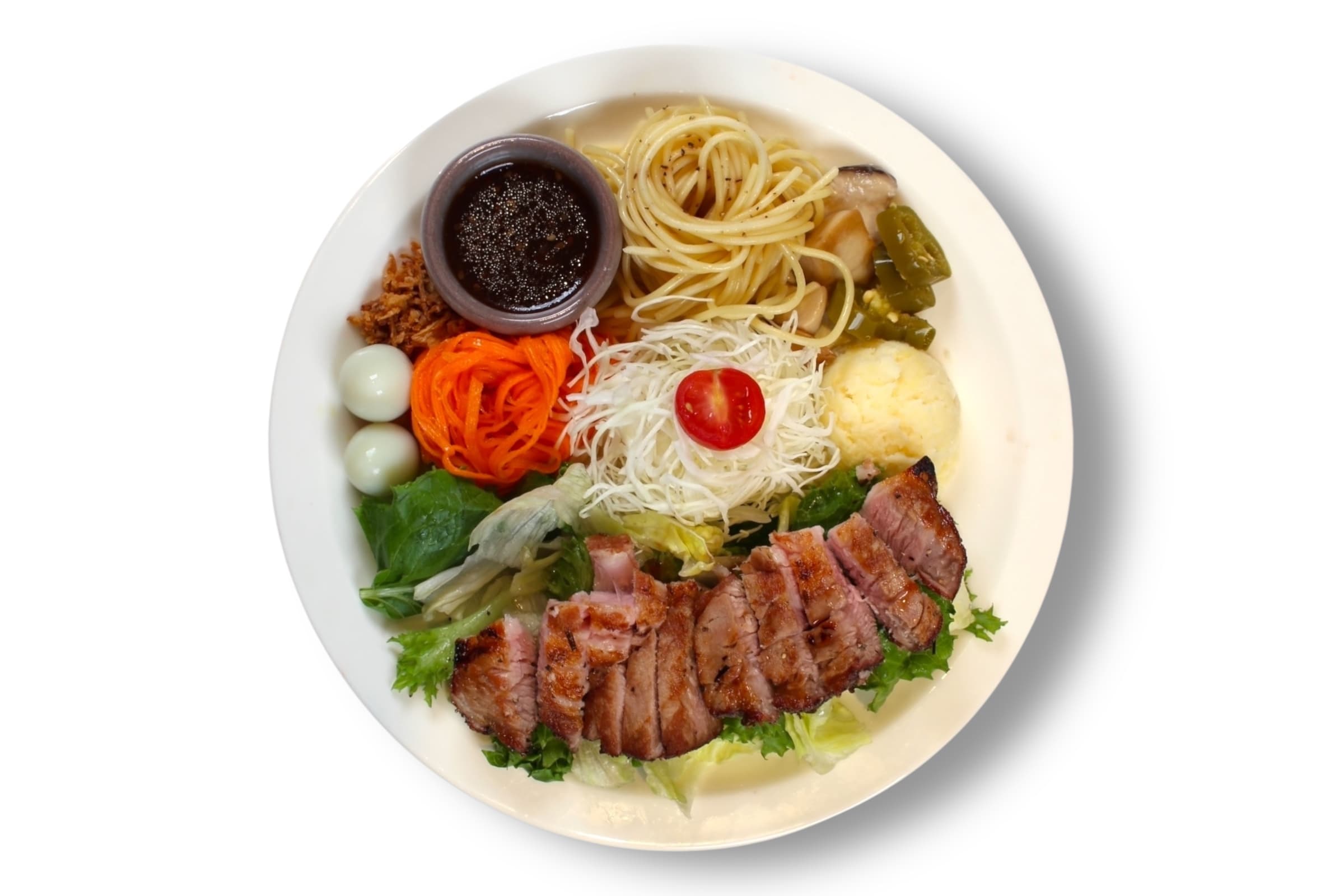 수비드 목살 스테이크 샐러드 - pork neck